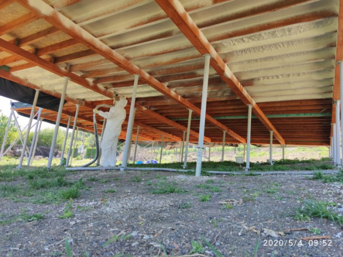 Szórt purhab működés, alkalmazási terület